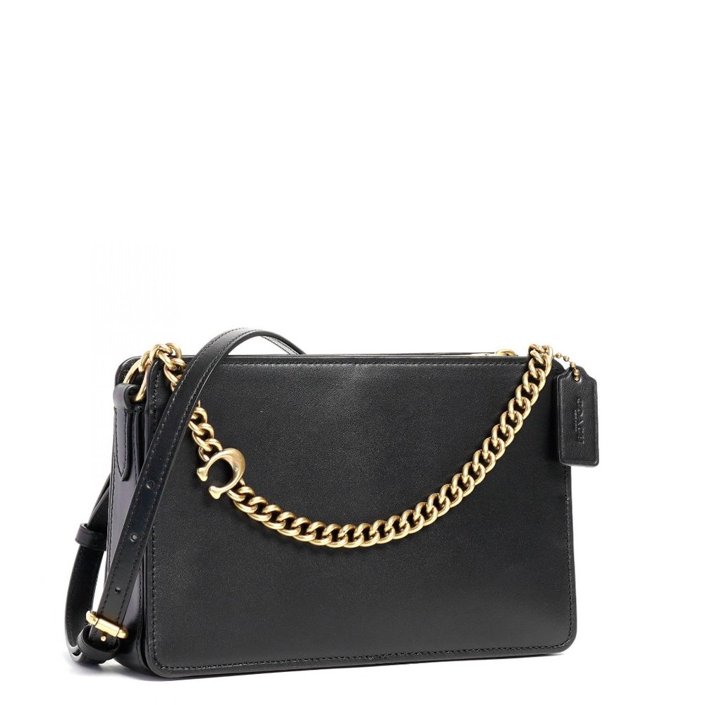 Coach Signature Chain Crossbody Black